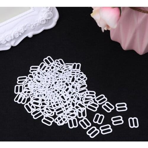 100pcs Metal Lingerie Adjustable Sewing Bra Sliders Rings Buckles DIY 6mm-15mm E56C