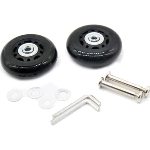 2set 64X18mm Luggage Suitcase / Inline Outdoor Skate Replacement Wheels Black