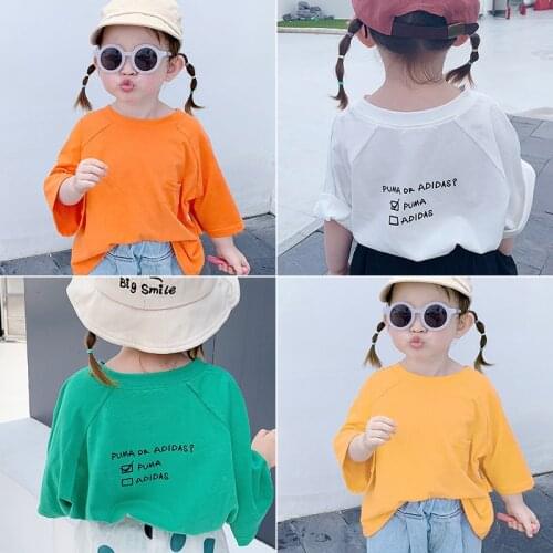 2020 Kids Clothes Girls Boys Cute Cartoon Print T-Shirt Children Toldder Summer Short Sleeve Tee