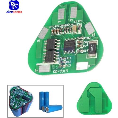 3S 4A Li-ion Li-Po Cylindrical Prismatic Lithium Polymer Battery Board 3 Cell PCB Module Short Circuit Overcharge Protection