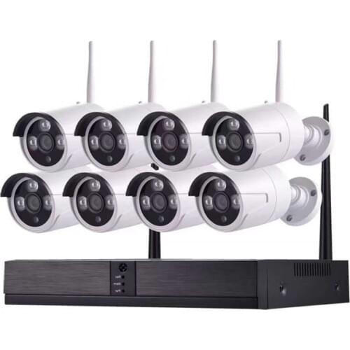 8CH POE NVR kits IP Camera CCTV system 2MP 1080P indoor outdoor camera waterproof 2MP security video surveillance Monitor
