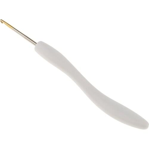 8x Aluminum Alloy Crochet Hooks Knitting Soft Grip Handle 1.0-2.75mm