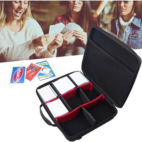Card English Flash Card Game Battle Card Storage Bag Extra Large Hard Game Card Case for 2200+ Card Game with Shoulder Strap