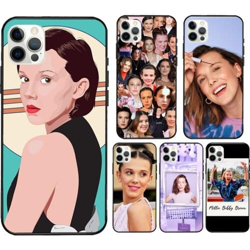 Millie Bobby Brown Phone Case For iPhone 11 Pro Max 12 mini 6S 7 8 Plus X XS Max SE 2020 XR Cover Coque