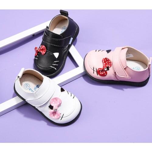 Spring girls Korean Princess shoes children 1-3-5 years old baby cartoon bow tendon soft bottom shoes