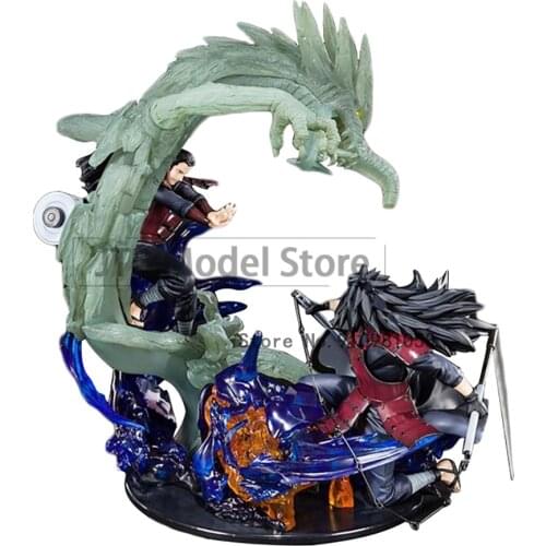 Naruto Figure Gk Shippuden Anime Model Senju Hashirama Shodai Hokage Susanoo UchihaMadara 30cm Statue Collectible Toy Gift Doll