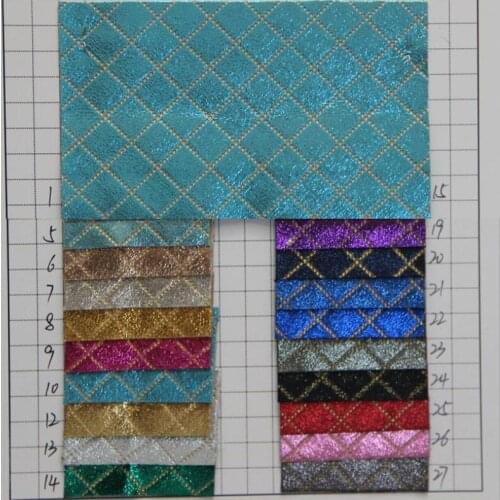 High quality squares synthetic PU leather fashion decoration artificial leather material packaging leather fabric
