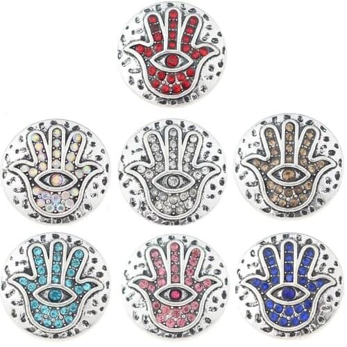 JaynaLee 18-20mm Metal Ginger Snap Button Fit Ginger Snaps Bracelets Jewelry for women men gifts GJS5136