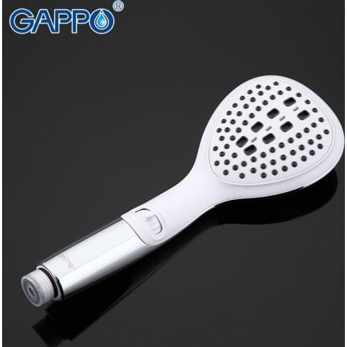 Gappo Top Two Ways Round hand shower heads bathroom accessories ABS in chrome Plated water saving shower alcachofa G25