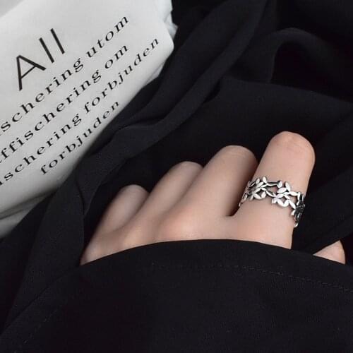 Charming Original Design Bohemian Leaf Rings For Women Fashion Open Finger Rings Female Boho Jewelry 2021