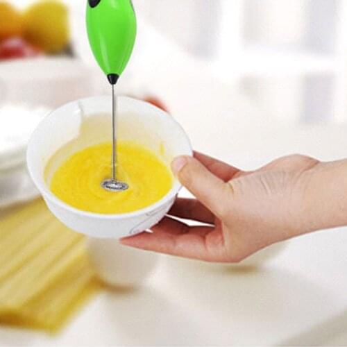 Milk Frother Handheld Electric Coffee Beverage Mixer Stainless Steel Foam Egg Beater Whisk Turning Stirrer Kitchen Egg Tools