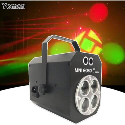 3W Pattern Laser Projector LED RGBW Wash Effect Spotlights Light DMX512 RG Laser Light For Birthday Party DJ Bar Disco Stage