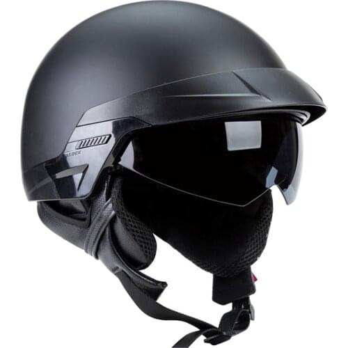 Retro Motorcycle Helmets Vintage Helmet Half Face Helmet Retractable Visor Men Women Scooter Motorbike Cruiser Bike Helmet