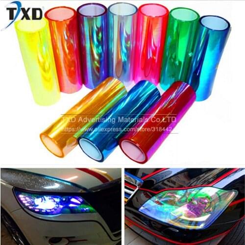 High quality chameleon headlight film with 3 layers with size: 30CMX100CM/ lot by free shipping