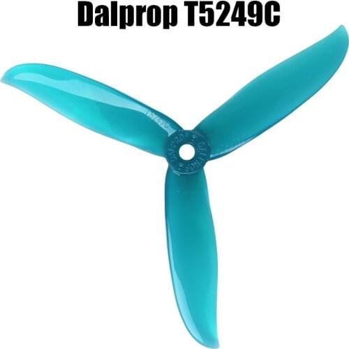 10 Pairs DALPROP CYCLONE T5249C T5249BN 5249 Tri Blade Propeller Compatible POPO System Propeller for FPV Racing Drone