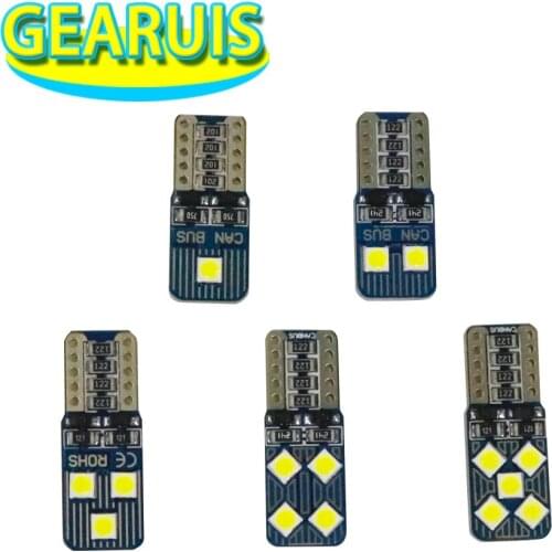 100pcs T10 Canbus 3030 2 4 6 8 10 smd Led 2W W5W 194 Car styling Side Wedge Map door reading Tail Light Lamp Bulb White 12V
