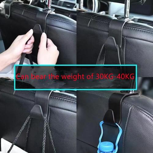 4 Pieces of Car Seat Headrest Storage Rack Hanger Hooks For Grocery Bags Handbags Umbrellas And Effective Organization