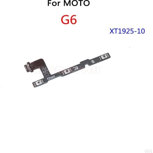 50PCS/Lot For Motorola MOTO G6 XT1925-10 Power Button Switch Volume Button Mute On / Off Flex Cable