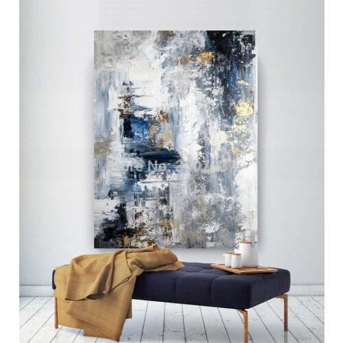 Large Abstract Painting Modern abstract painting oil hand painting office wall art original abstract textured art Hand Painted