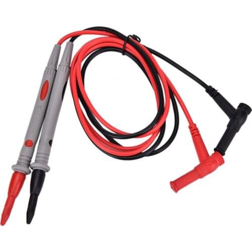 2Pcs/Set Needle Silicone Wire gold-plate Tip Probe Test Leads Pin Universal Digital Multimeter Tester Lead Probe Wire Pen Cable
