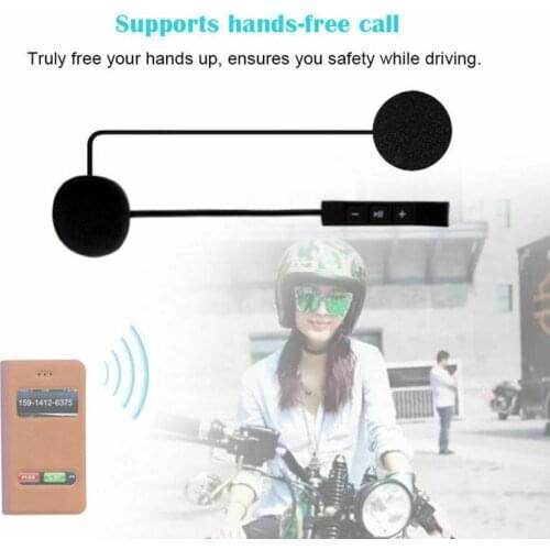 Mh04 Motorcycle Helmet Headset Stereo Waterproof Wireless 5.0 Incoming Calls Automatically Answer Wireless Helmet Headset