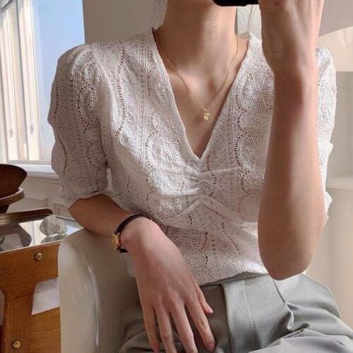 Oumengka Lace Blouses