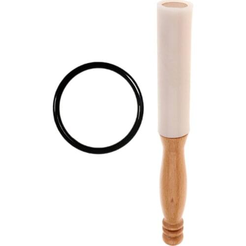 Bell Mallets Sticks, Rubber Mallet Percussion with A Wooden Handle, 10 Inches Long