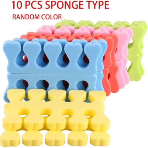 Nail Art Silicone / Sponge Toe Separator/Finger Separator For Manicure Nail Tool Soft Recyclable Finger Divider Form Manicure To