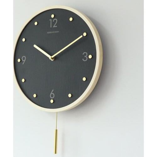 Modern Design Silent Wall Clock Digital Nordic Living Room Pendulum Wall Clock Mute Kitchen Horloge Large Decorative Bb50