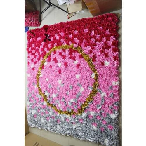 SPR Word-O Dahlia 2.4*2.4m Free Shipping 10pcs/lot yiwu factory flower wall wedding backdrop artificial flower arrangements