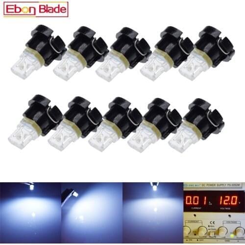 10PCS T3 LED Light 1 SMD Car Interior Lights Auto Dashboard Instrument Light Dash Lamp Cluster Bulb 12V DC Cars Accessories