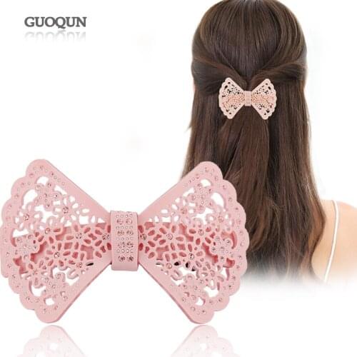 Butterfly Hair Ornament - Trendy Hair Clip Barrette for Women Lady Rhinestone Hair Accessories Jewelry Tiara Romantic Party
