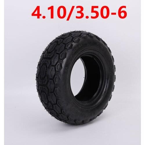 4.10/3.50-6 Vacuum Thickened Tyre for Electric Scooter Electric Vehicle Wear-resistant Tubeless Tire Accessories