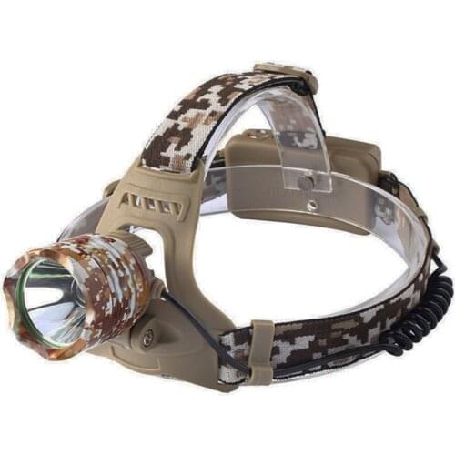 Military camouflage High power headlight USA CREE-T6 LED 6000K 1200lms Head light Head lamp rechargeable headlamp Strobe Fishing