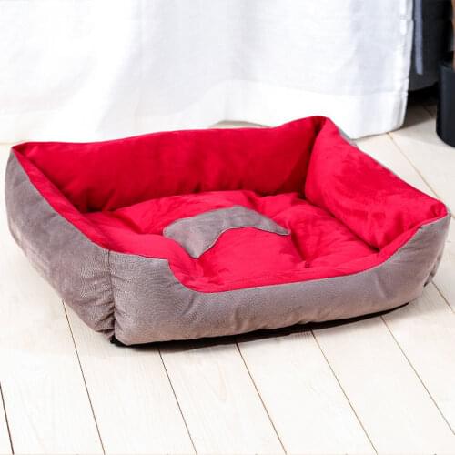 Winter Warm Plush Dog Bed Mat Kennel Soft Fleece Dog Puppy Pet Supplies Nest For Small Medium Dogs House Waterproof Cloth