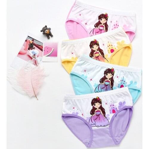 1pcs Baby Panties Cotton Kids Underpants Baby Girl Print Briefs Panties for girls Childrens Underwear Random Color