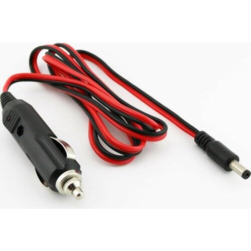 1x 12V Car Cigarette Lighter Male Power Supply Charger to DC 5.5 x 2.1mm Male Plug Connector Cable 1.2m