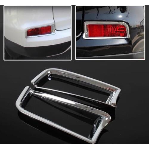 2Pcs For Honda CR-V CRV 2012- 2016 2020 Car Chrome Plated Rear Tail Fog Light Lamp Bezel Trim Cover Styling Sticker Accessories