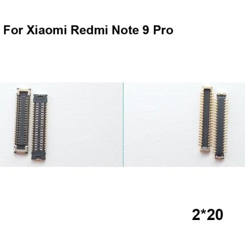 2pcs Dock Connector Micro USB Charging Port FPC connector For Xiaomi Redmi Note 9 Pro logic on motherboard mainboard 9Pro