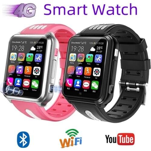 4G Smart Watch SIM Card Child Location Mobile Phone Wifi Internet HD Video Call Recording Video Android9.0 Smartwatch Waterproof
