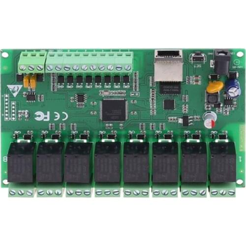 8 Channel Relay Network IP Relay Web Relay Dual Control Ethernet RJ45 interface