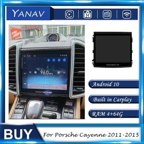 Car Radio Android Stereo Receiver For Porsche Cayenne 2011-2015 Head Unit GPS Navigation Multimedia MP3 Player Built in Carplay