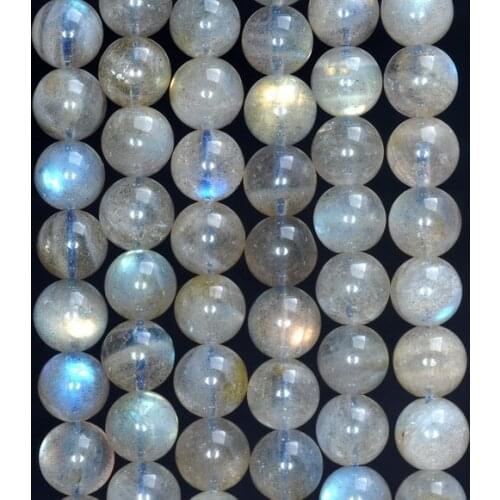 Wholesale Genuine Blue Flash Labradorite Beads,3mm 4mm 6mm 8mm 10mm Round Gem Stone Loose Beads For Jewelry,1 of 15" strand