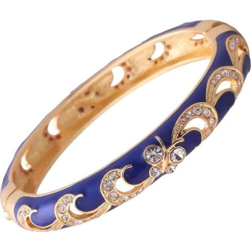 Cloisonne Bracelet Crystal gold-plated bracelet Japanese and Korean jewelry wholesale national style birthday gift