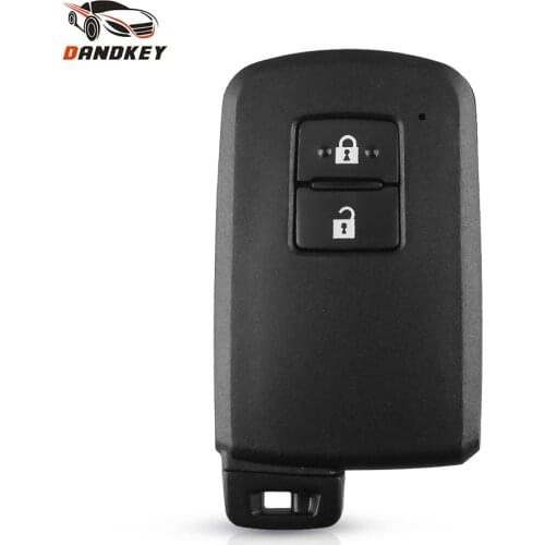 DANDKEY Replacement 2 Buttons Smart Remote Car Key Shell Case Fob For Toyota Avalon Camry