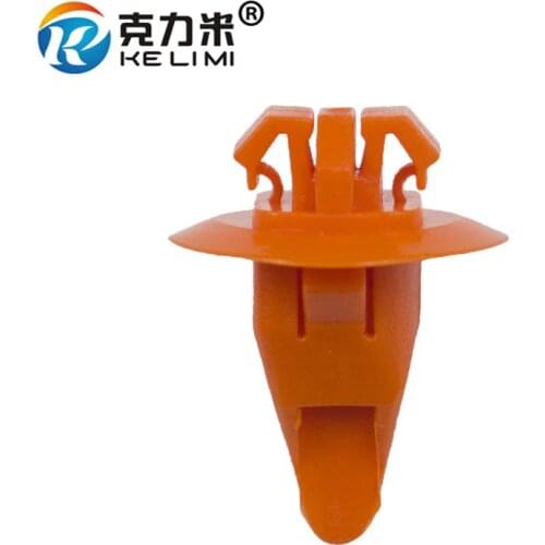 KE LI MI Fender wheel arch Moulding clip 50pcs for Toyota Orange Fixed Clasp Retainers Car Fasteners