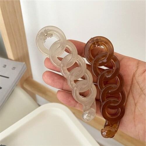 Summer Morandi Jelly Color Gentle Banana Clip Twist Clip New Simple Temperament Ponytail Clip Horizontal Clip