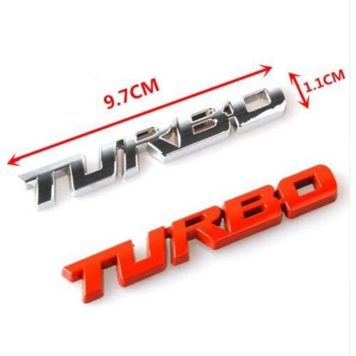 3D Metal Turbo Sticker Emblem Badge for Movement Type Car Accessories