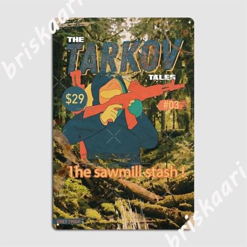 The Tarkov Tales Escape From Tarkov Metal Signs Wall Mural Club Bar Plaques Printing Tin sign Posters
