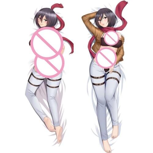 MMF April 2021 Shingeki no Kyojin Mikasa Ackerman Pillow Cover Advancing Giants Attack on Titan Dakimakura Body Pillowcase